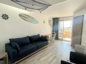 Charmant T2 rénové à 50m de la plage, terrasse OUEST, près des commerces - FR-1-748-24